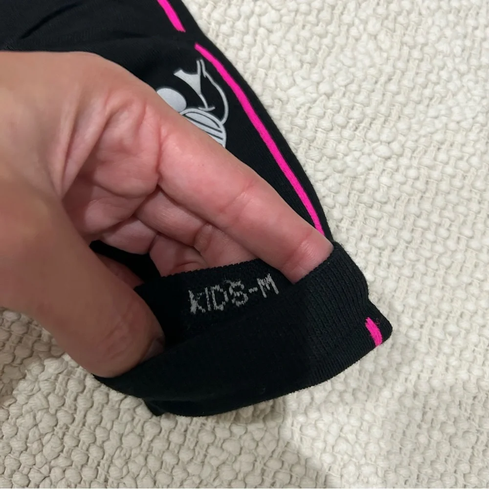 NWOT stance Mickey black pink socks crew med kids youth